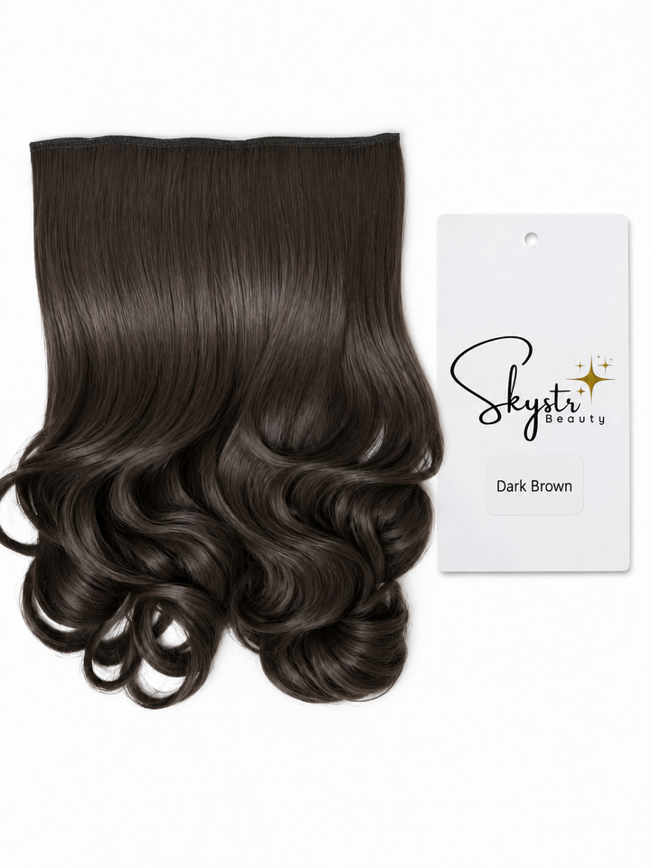 Skystr Beauty Japanese Kanekalon Hair Extension Clip In Wavy 56cm 180g Heat Resistant Synthetic Hair